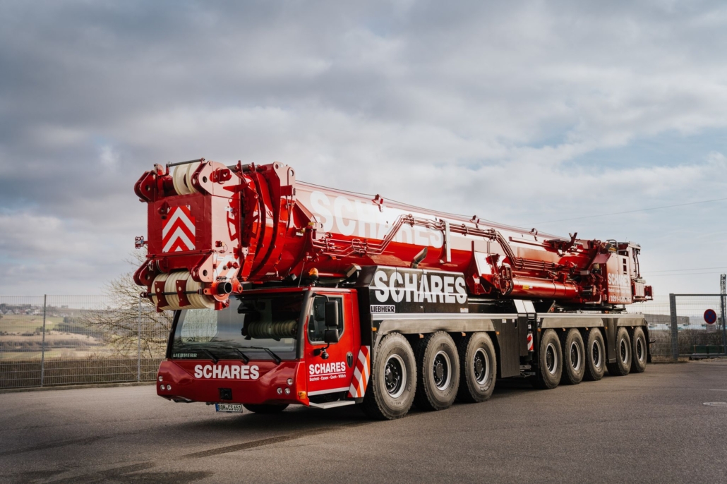 Liebherr LTM1650-8.1, Mobil- und Raupenkran, Fuhrpark Schares