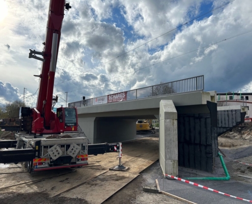 Betonbauwerk, SPMT, Schwertransport, Rekordgewicht