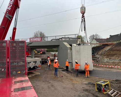 Betonbauwerk, SPMT, Schwertransport, Rekordgewicht